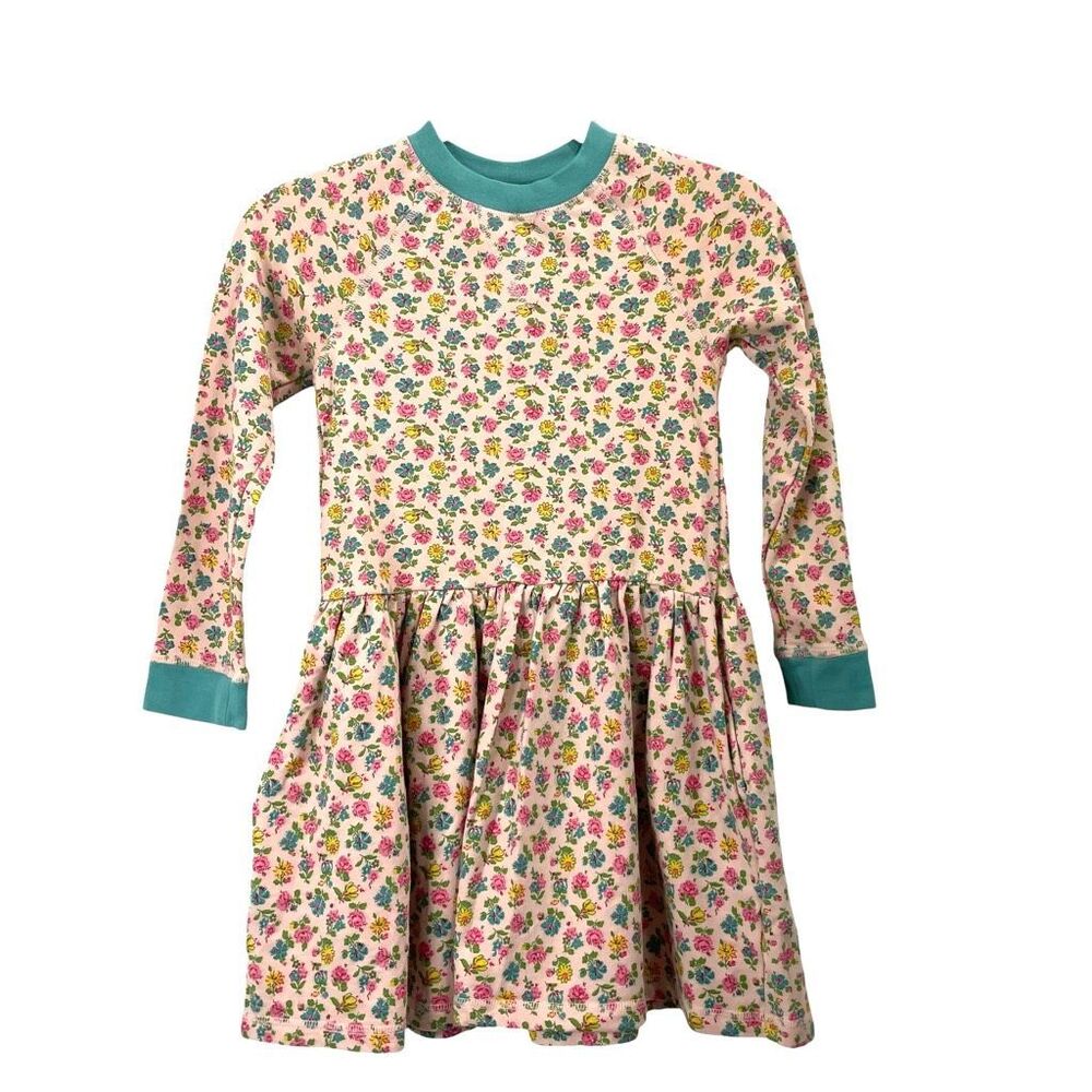 Mini Boden Jersey Sweatshirt Dress Size 7-8 ditsy floral‎ cottage core